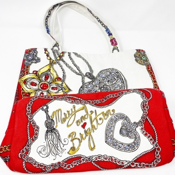 Brighton All That Glitters Canvas Tote In Multicolor - Picture 4 of 16